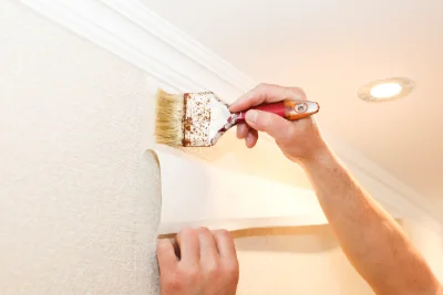 Pose de papier peint à Lempaut — revêtements muraux et toiles de verre